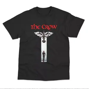 Retro Movie Poster Inspired By The Crow DTG T-Shirt, gift for fans, crewneck menswear, unisex tee