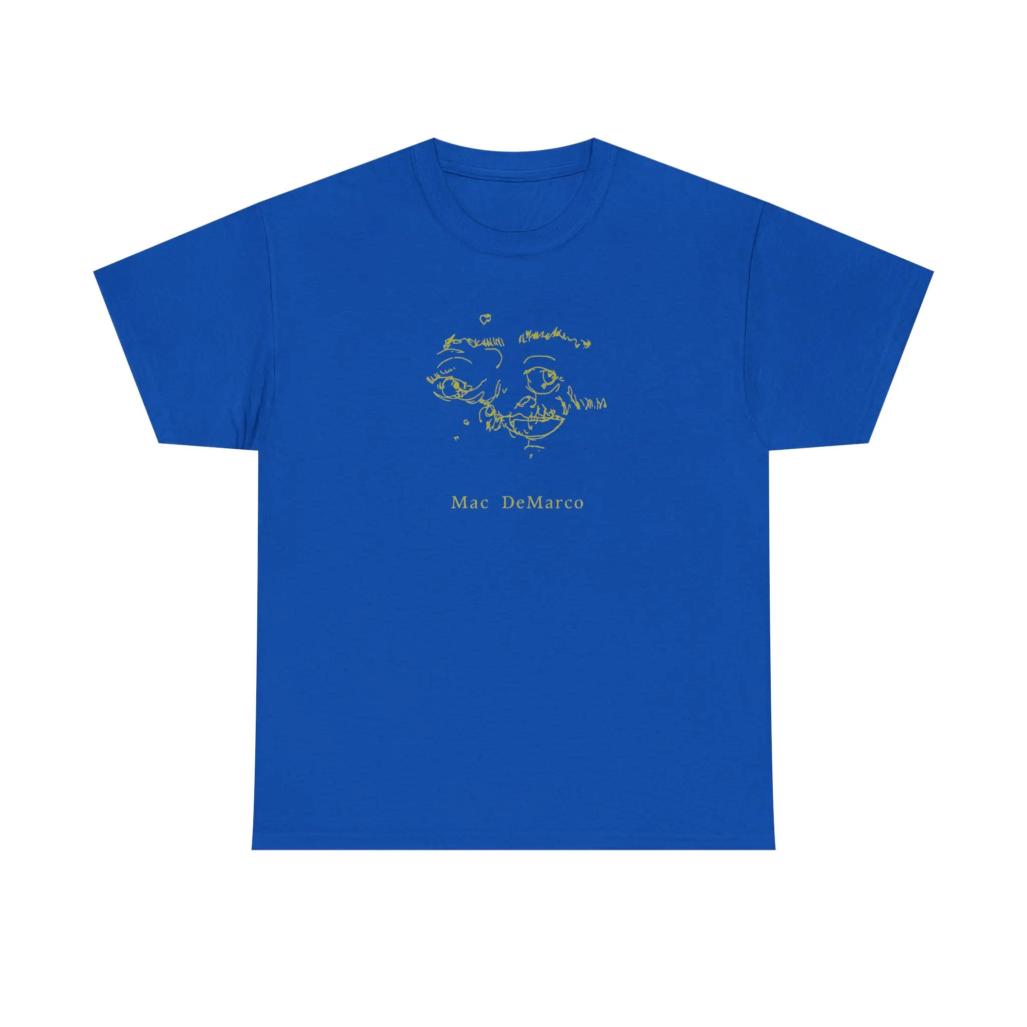 Mac DeMarco Inspired Unisex Heavy Cotton Tee, Music Lover Gift, Casual Wear, Concert Apparel, Soft Graphic Tee, Trendy Fashion