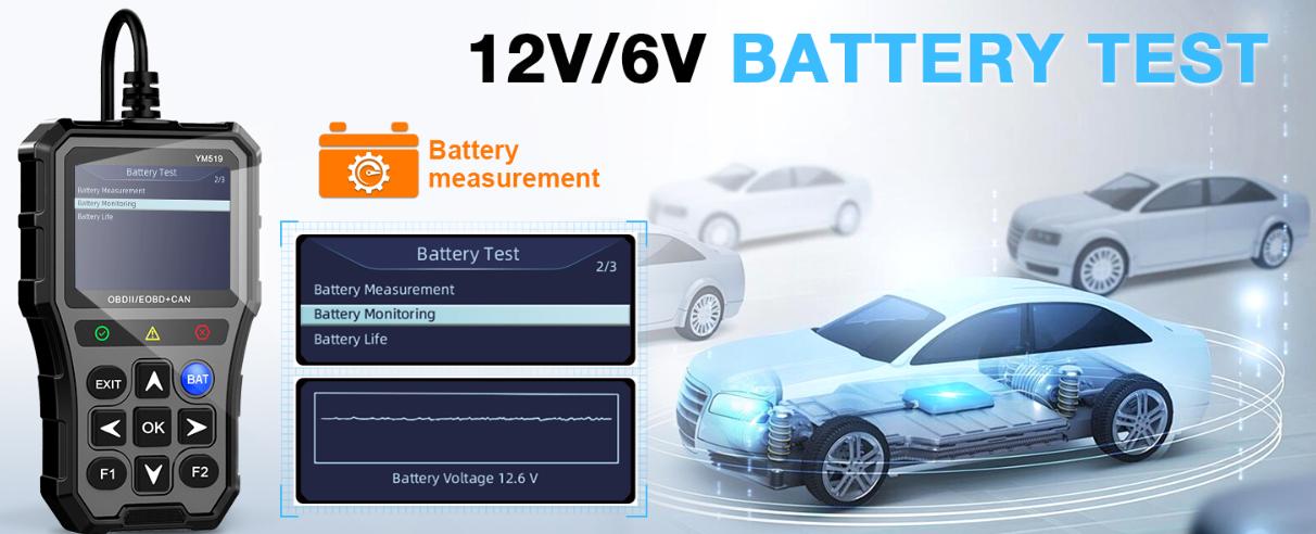OBD2 Scanner & Battery Tester – Color Screen Code Reader for All OBD II Cars (1996 & Newer) OBD2 Scanner & Battery Tester – Color Screen Code Reader for All OBD II Cars (1996 & Newer)