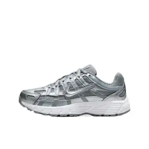 Nike P-6000 Metallic Cool Grey Youth / Women’s Perfect Running Sneakers Daily Fashion Footwear Walking Shoe Neutral Girl