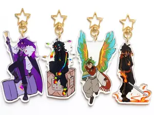 Unstable Universe MCYT Yt Translucent Acrylic Keychain, YT portable universe & lifesteal smp keychains - perfect For Bags, Keys, Or Gifts
