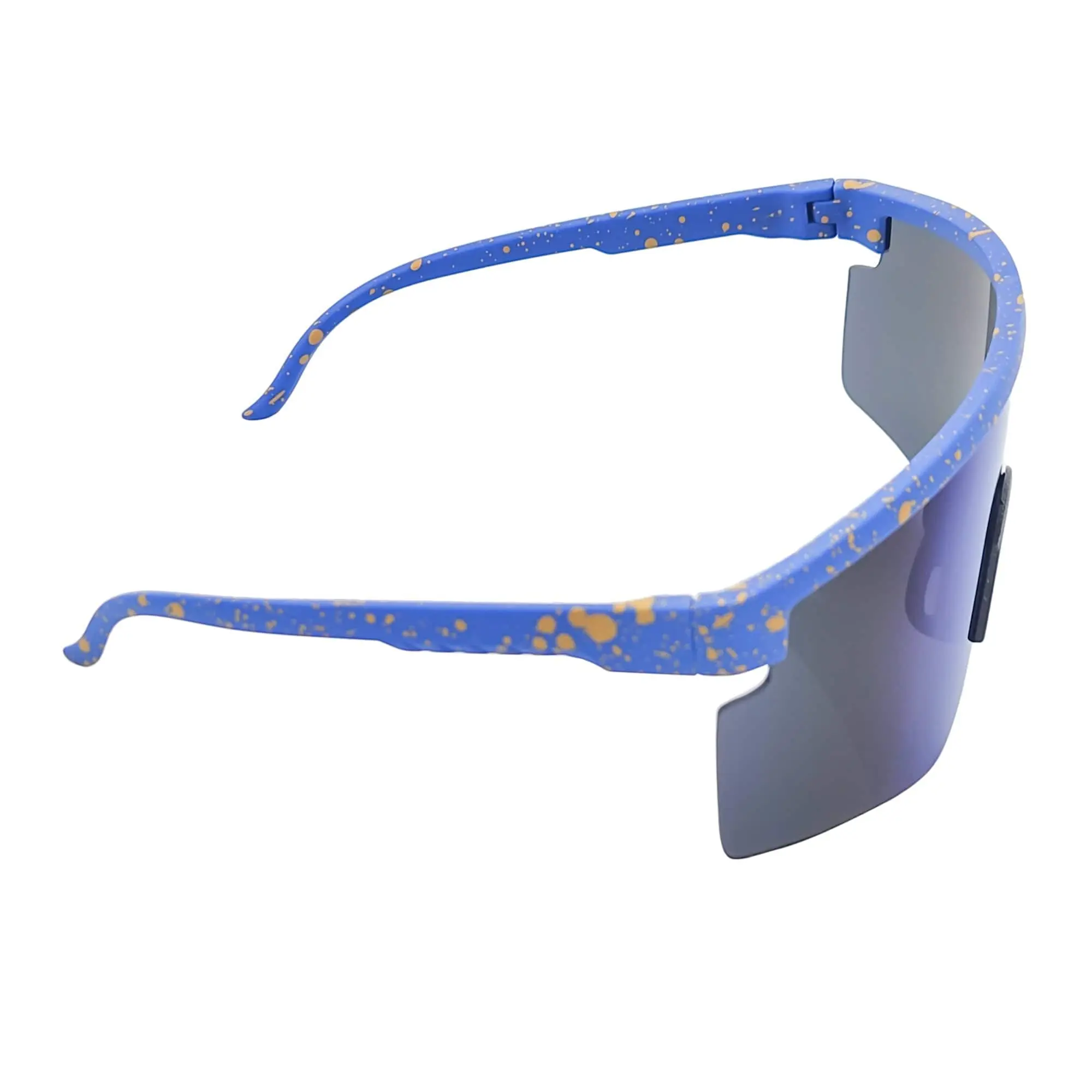 MONOLITH - X-Large Rimless Sports Shield Sunglasses Black 