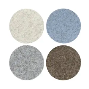 Round Felt Coasters - Cobblestone