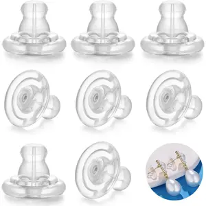 18K  Locking Secure Earring Backs for Studs,  Replacements for Studs/Droopy Ears, No-Irritate Hypoallergenice Earring Backs for Adults