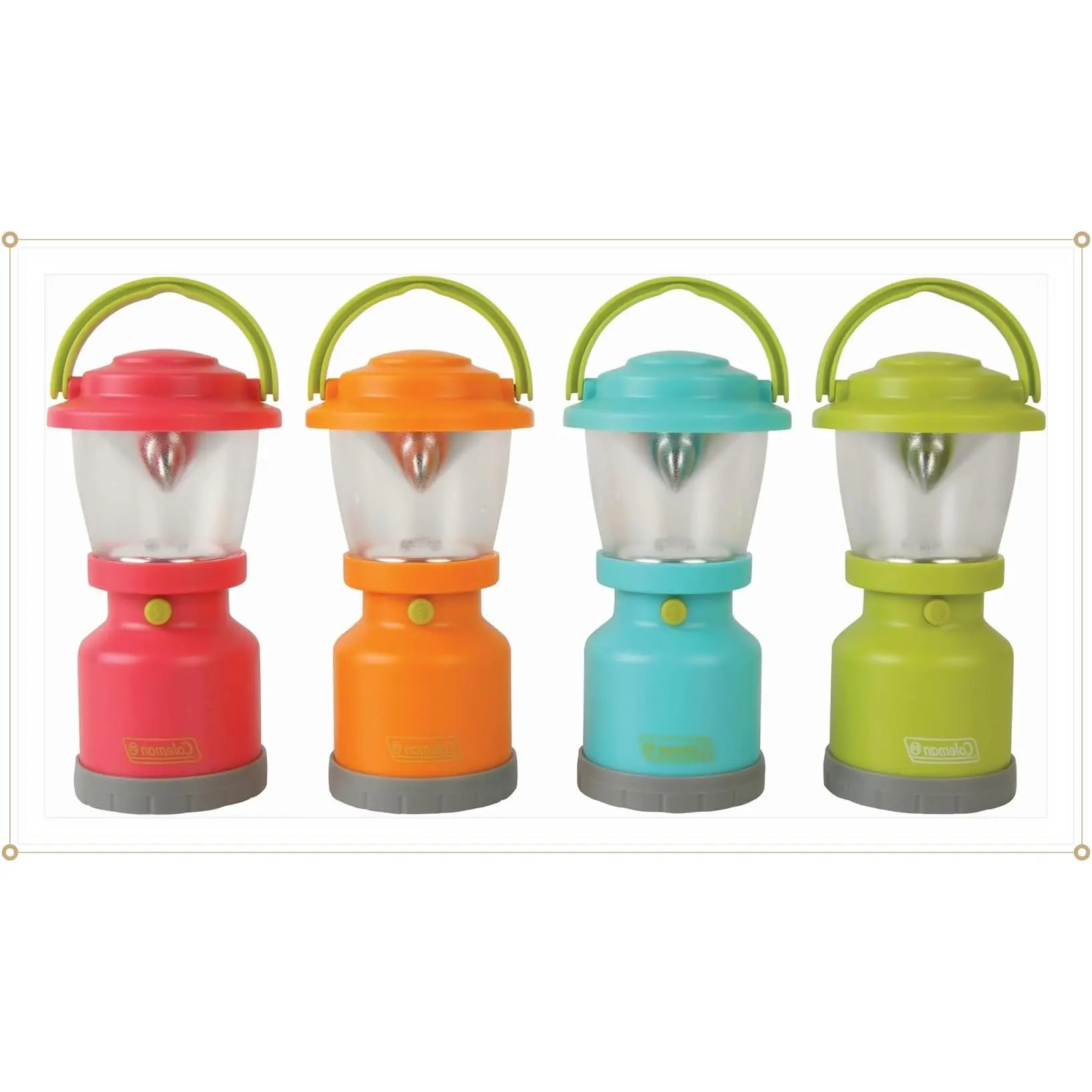 Coleman Kids Adventure Mini LED Lantern, Handheld Children's Lantern with Lifetime LED Bulbs, 16 Hrs Run Time, Water-Resistant Design (Colors May Vary)Gift