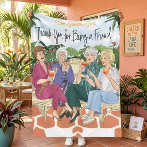 The Golden Girls Blanket Cartoon GG Throw Blanket for Couch, Bed, Sofa Luxurious Warm and Cozy for All Seasons Family and Friends Perfect Christmas Present  Lightweight, soft, and comfortable – the perfect gift.