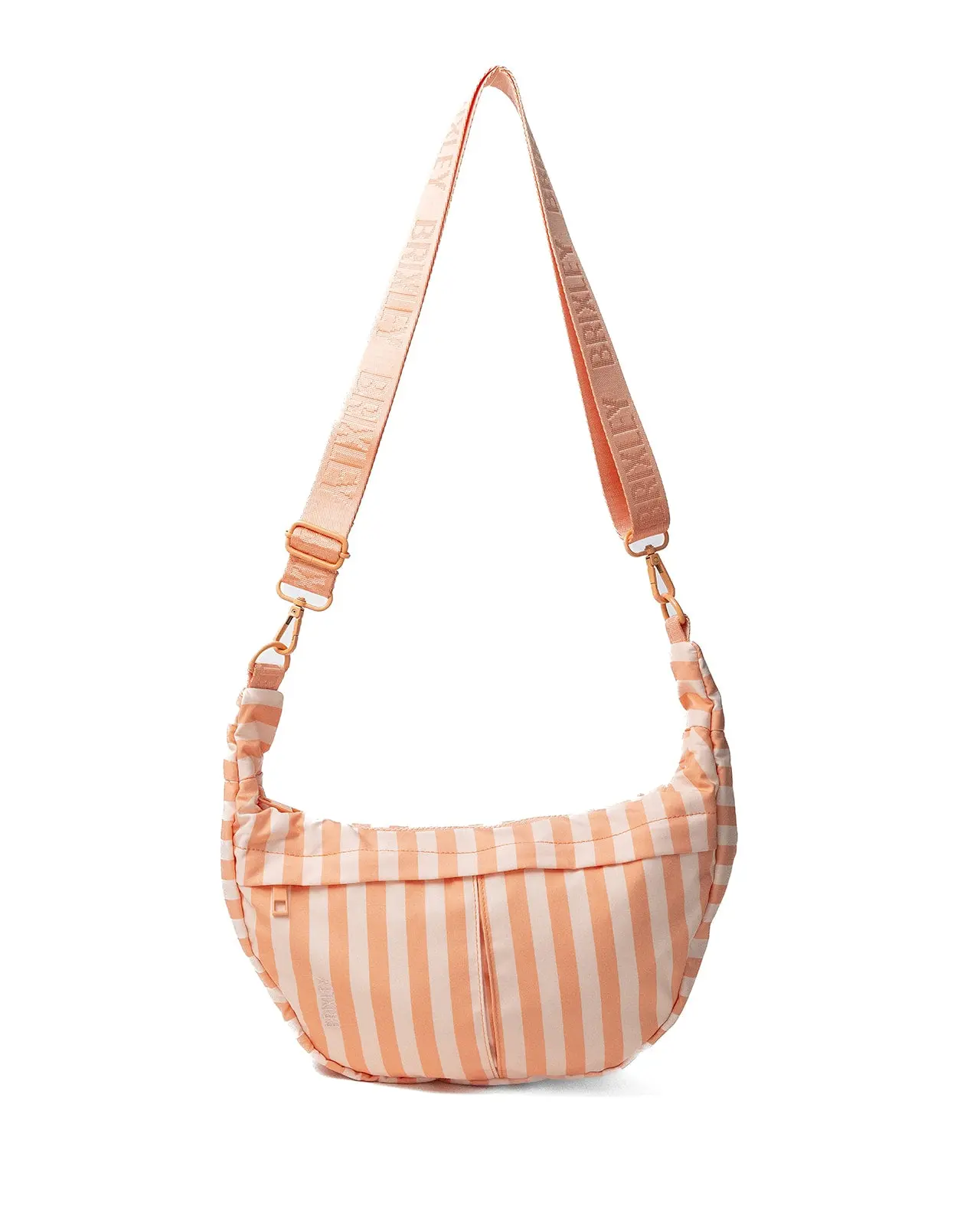 Apricot Stripe Crescent Bag