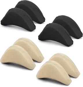 8 Pieces Toe Filler Inserts Unisex Breathable Soft Big Toe Plug Forefoot Pad Shoe Filler for High Heel Foot Pain Relief for Women Girls Beige