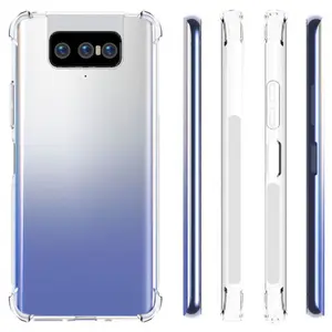 Asus Zenfone 7 Zs670ks & Asus Zenfone 7 Pro Zs671ks & Asus Zenfone 8 Flip Zs672ks Transparent Silicone Tpu Protective Case Shockproof Anti-Drop Soft Shell