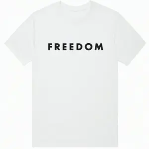 Freedom T-Shirt Cotton Tee – 100% Pure Cotton good graphic tees