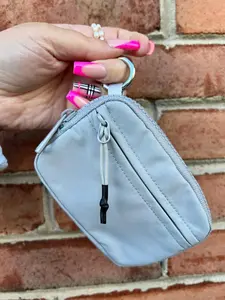 Nylon Zipper Wallet for Everyday Use Simple Style Waterproof Nylon Small Wallet, Multi-functional Card Holder, Keychain, Women's Zero Wallet