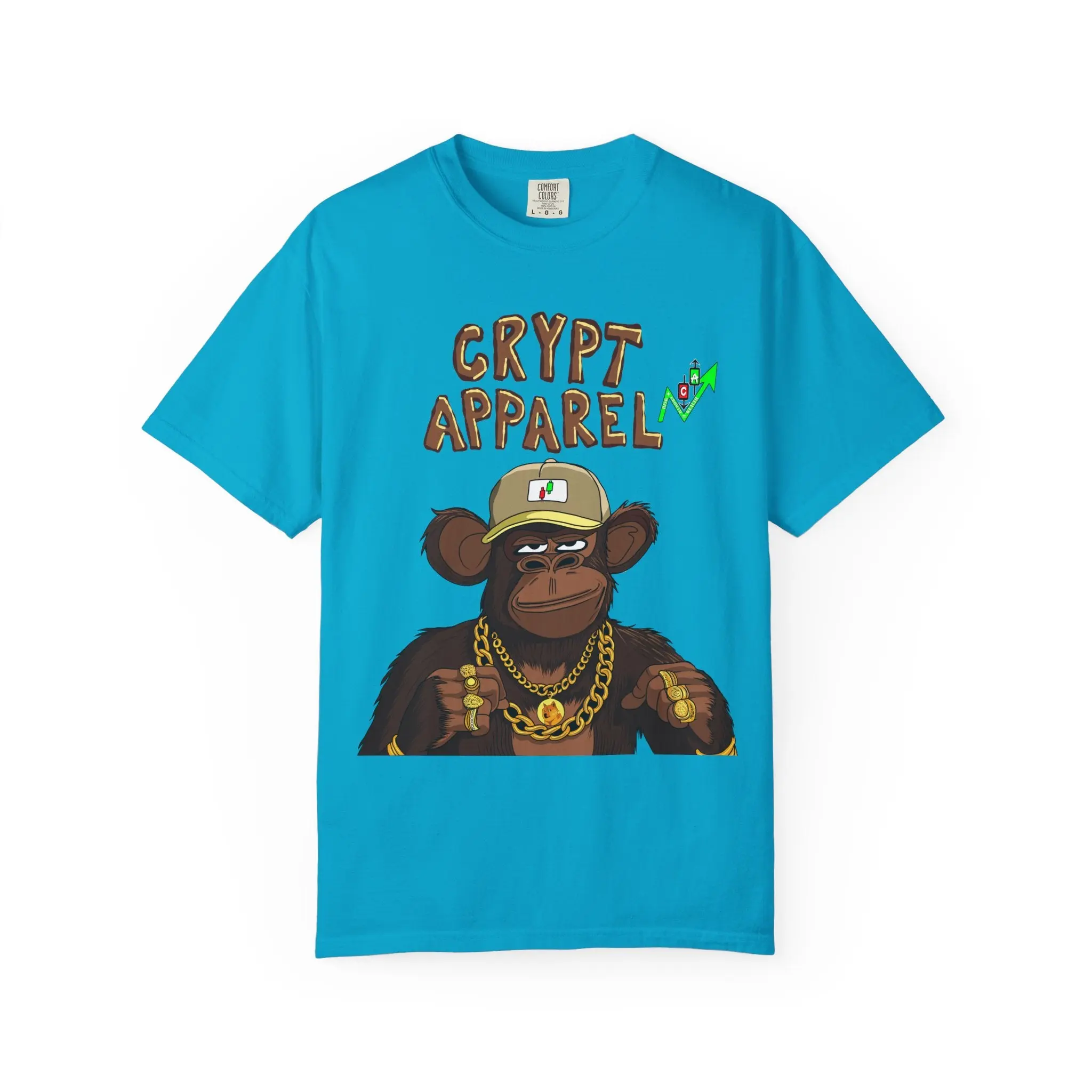 'Low Cap Ape' Graphic T-Shirt — Crypt Apparel Crypto Streetwear