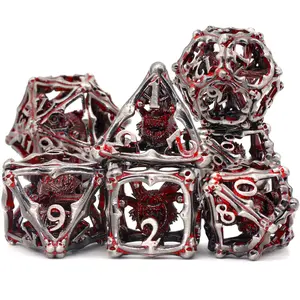 7PC Polyhedral Beholder Dice Set - Dragon Eye Monster Design, for Dungeons & Dragons (D&D), Tabletop Adventure Games, RPG Gift
