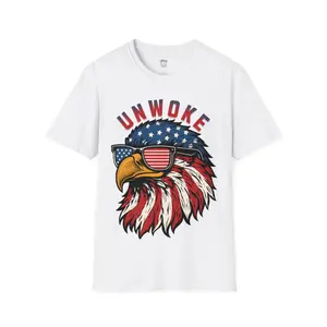 Unwoke T-Shirt, Menswear, Womens, Sport, Trump 2024, Short Sleeve, Coton, Top, Sport Tee