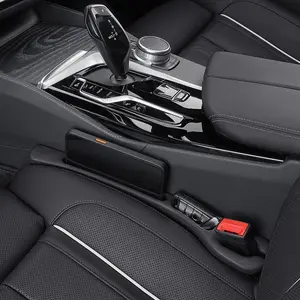 Universal Car Seat Gap Filler Plugs, PU Material, Prevents Items From Falling Out, Fits Suv Trucks Cars, Set of 2 Accessories,Car Essentials