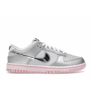 Nike Women's Dunk Low LX Metallic Silver Pink Foam, from StockX