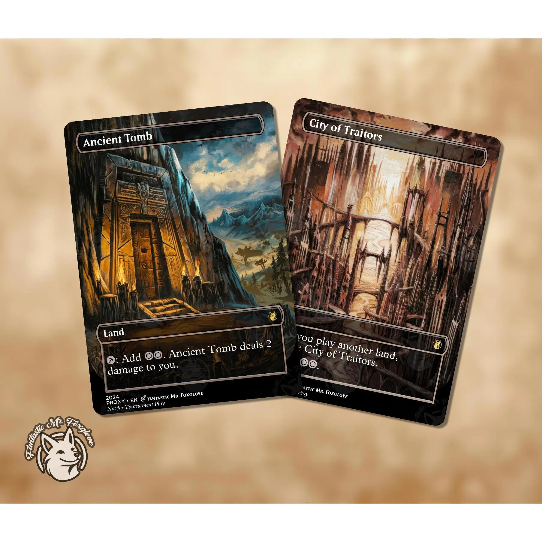 Ancient Tomb & City of Traitors | Proxy Cards