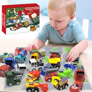 Christmas Countdown Calendar Blind Box Military Engineering Vehicle Excavator Gift, Toy Wholesale Educational Toy