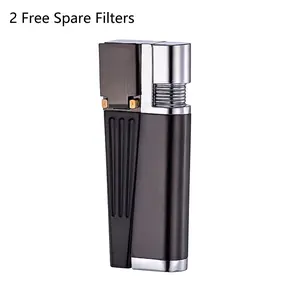 Vintage Foldable Metal Lighter (Fuel Not Included), Portable Pocket Soft Flame Lighter, Multipurpose Men's Tool for BBQ, Camping & Outdoor