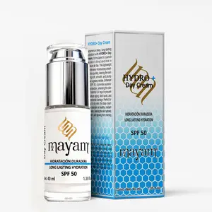 Mayam Beauty Hydro+ Intense Hydration Cream SPF 50 for Dry Sensitive Skin 40ml Long Lasting Moisture Made in Mexico