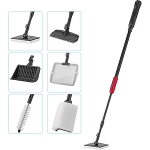 6 in 1 Fish Tank Cleaning Kit,Aquarium Clean Tool,Algae Scraper Scrubber Pad,Adjustable Long Handle Fish Tank Brush Cleaner Set,Christmas Party Gifts,Hand Tools Kits