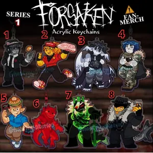 FORSAKEN - Keychains: Chance, Elliot, Two Time, Guest 1337, 007n7, Coolkidd, c00lkidd, 1x1x1x1, 1x4, Mafioso