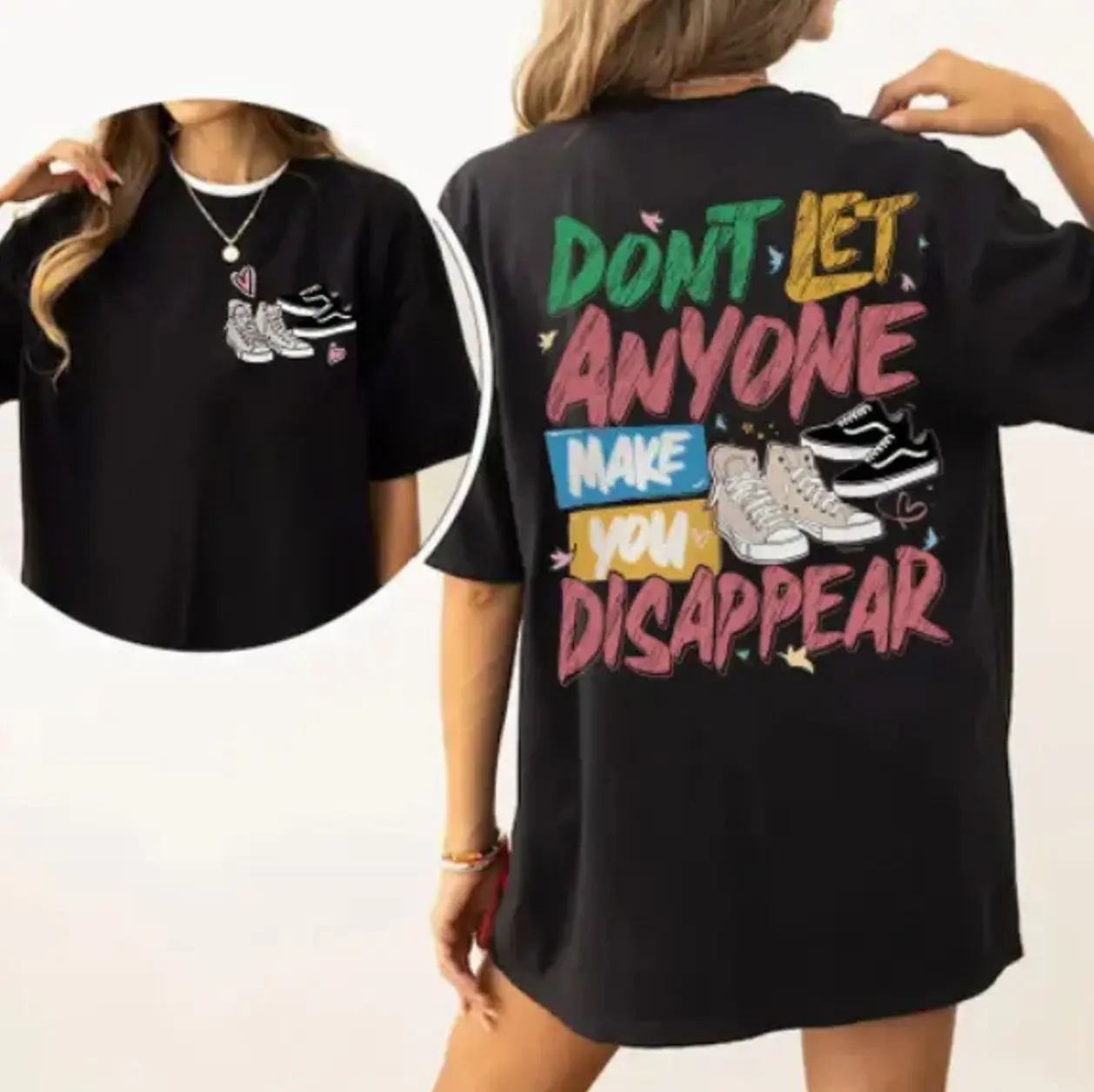 don't let anyone make you disappear Heartstoper Shirt, LGBT Love Unisex TShirt