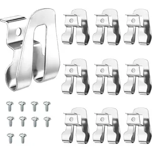 10 count Belt Clip for Ryobi, Drill Clip for Tool Belt 633586002 636181001 Replacement Part with Screws, Stainless Steel Driver Hook for Ryobi and Ridgid 18 volt ToolsSurfoze