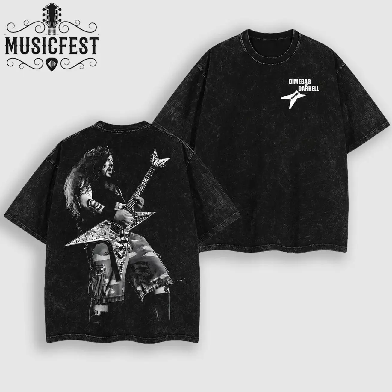 Vintage Dimebag Darrell Abbott PANTERA 3.03 Heavy Metal Unisex Rock Band Cotton T-Shirt, Y2K Outfits Top Menswear Clothing Pantera Merch, Pepper Comfort Colors ACO