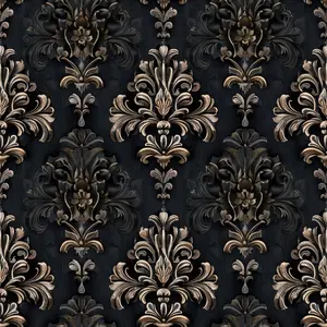 Gothic Damask Pattern 4 Quilting Cotton Fabric