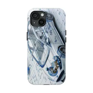 Car Blueprint Phone Case | Technical Automotive Illustration Tough Phone Case