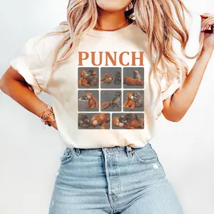 Viral Sad Monkey Shirt, Punch The Monkey Tee, Hold On Meme, Ichikawa Zoo Macaque, Emotional Support Stuffed Animal,