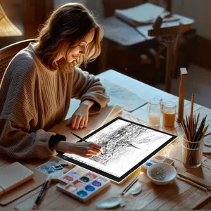 A4 LED Light Pad for Artists Slim USB Drawing Tablet with Bright Even Lighting for Embroidery Sketching & Handmade Crafts Portable & Versatile Crafting Tool Ideal for Diamond Painting