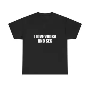 Vodka Sex Unisex Y2K Shirt Funny Meme Club Party Tee Vintage Summer Cotton Sassy Sarcastic Casual Top Adult Humor Gift Tame Impala Concert Outfits Gothic Money Graphic Tees