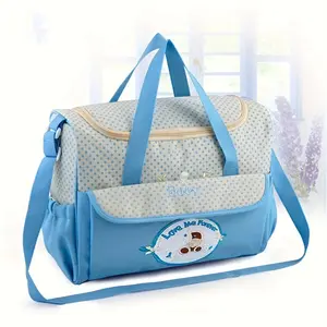 Large Capacity Fashion Cartoon Pattern Multifunctional High-Quality Mommy Bag Crossbody Diaper Bag