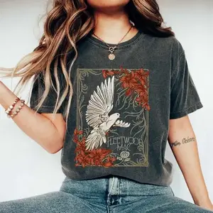 Fleetwood Mac Flower Shirt, Stevie Nicks Shirt, Music Rock Band T-Shirt