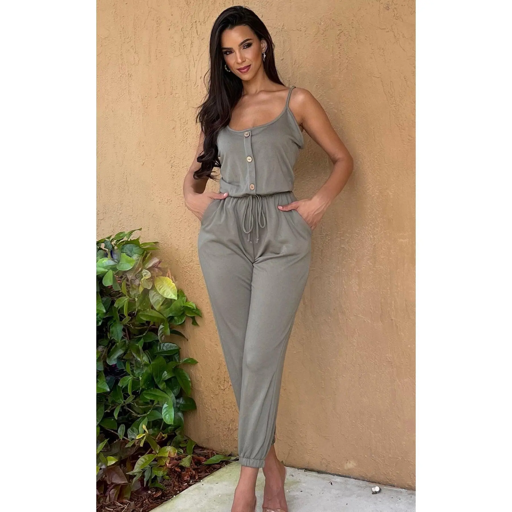Simple Days Jumpsuit Olive