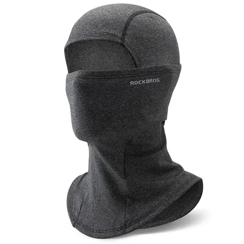 ROCKBROS Premium Unisex Balaclava - Outdoor Sports Windproof Thermal Athletic Neck Gaiter, Polyester Thick Fleece, Stretch Fit Wind-Dust Shield, Cold Weather Premium Ski Gear for Cycling, Hiking, Athletic Face Masks
