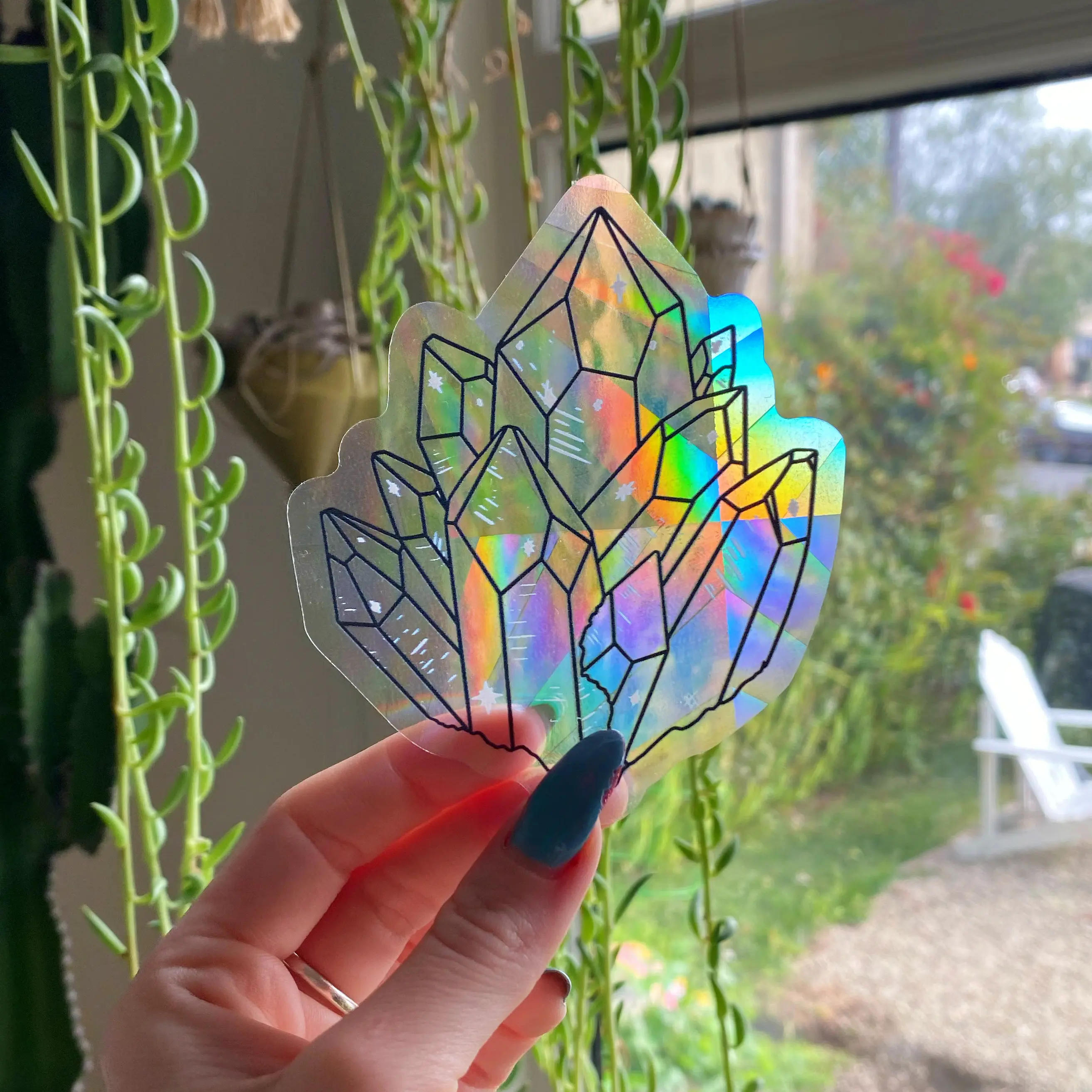 Crystal Suncatcher Window Decal | Rainbow Maker Window Colorful Gift Decoration