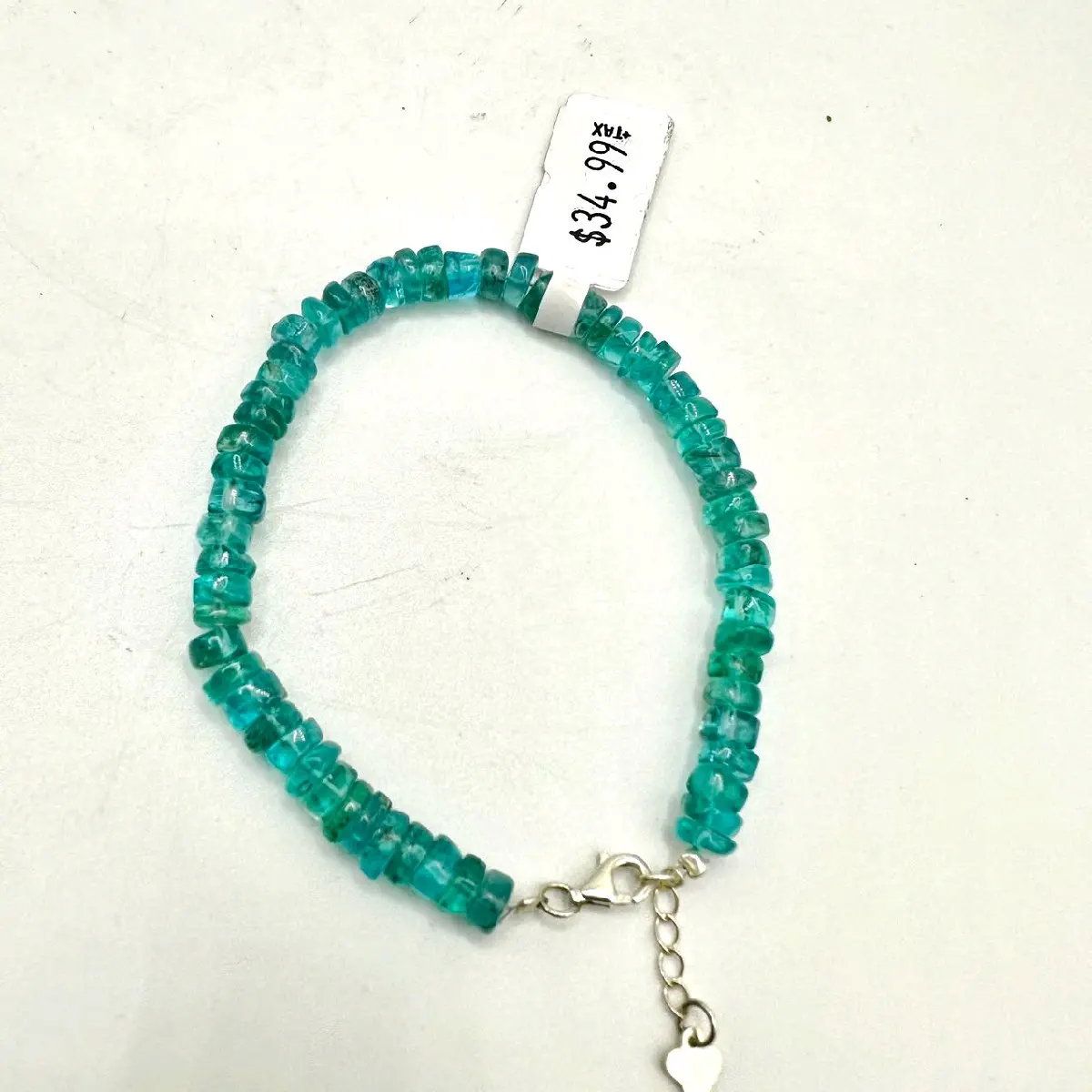 Apatite crystal bracelet