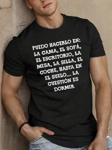 Fun Spanish Language Men's Short Sleeve T-shirt Summer T-shirt Top
