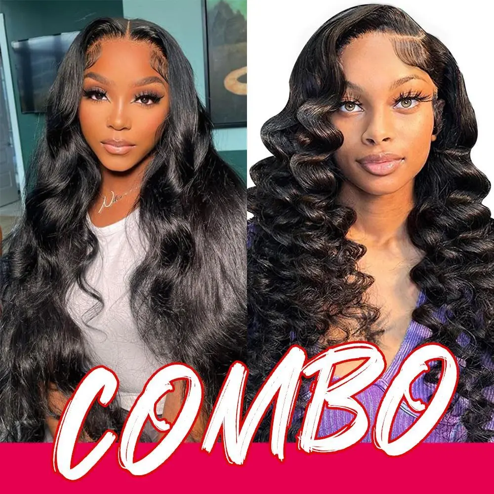 28'' 13x4 Body Wave+28'' 13x4 Deep Wave