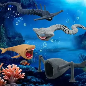 Sea Eater Toy Model 3D Printed Deep Sea Trek Giant Beast Sea Monster Maya Brule Leviathan Monster Action Figure