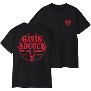 Gavin Adcock Country Music T-Shirt, Vintage Western Graphic Tee, Casual Unisex Outfit For Music Lovers, Southern Style Rodeo Top, Gifts For Fans, Men's T-Shirts