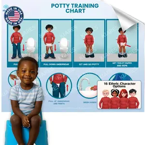 Kiares Potty Training Chart for Toddlers,Preschool, Kindergarten, Homeschool - Learning Classroom Decor - Autism Friendly Stickers