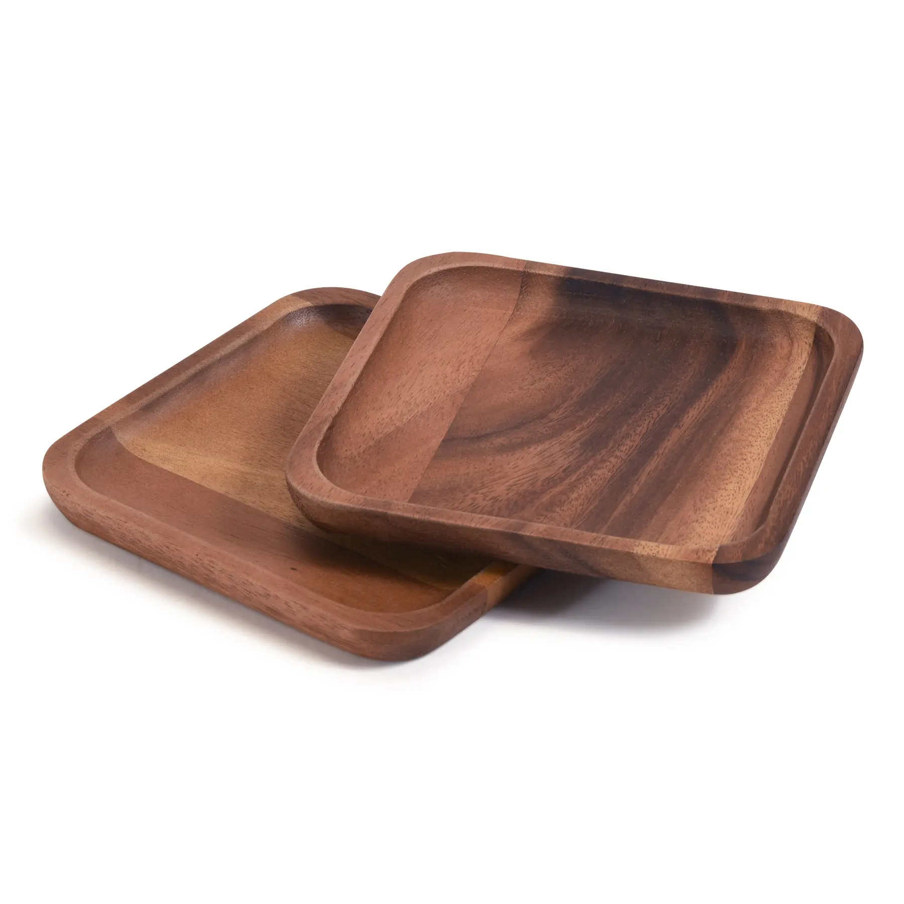 Kalmar Home Rectangular Plates - Set of 2 Small - Acacia Wood