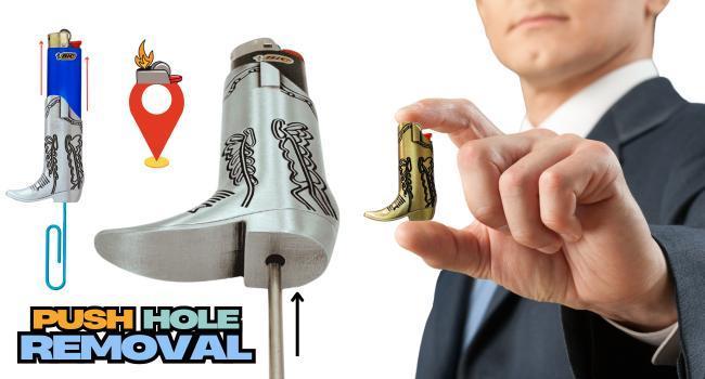 Cowboy Boot Lighter Case. Cow Boy Boot Lighter Holder Sleeve for J5 and J6 BIC Lighters. | Lighters NOT Included
