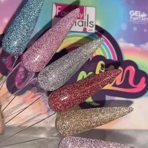 Unicornio Fantasy Nails - Glittery Gel Fantasy Mix for Stylish Nails