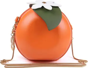 New Cute Fruits Watermelon Lemon Orange Cross body Bags Clutch Purse Novelty Shell Pearl Shoulder Bags