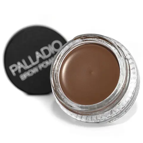 Palladio Waterproof Brow Pomade - 24hr Wear, Smudge-Proof, Sweat-Resistant, Gluten-Free, Cruelty-Free Cosmetic with Creamy Glide, Lecithin-Infused Formula, Fills for Dramatic Defined Look, Blends with Brow Gel, Adult Powder Eyebrow Makeup Product